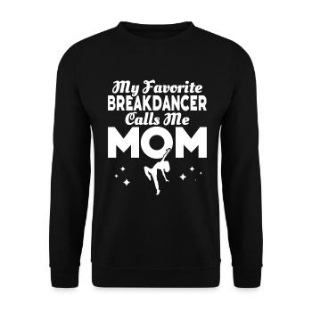 Break Dancing - Unisex Sweatshirt - black - Front - Alina (178cm) & Michal (187cm)
