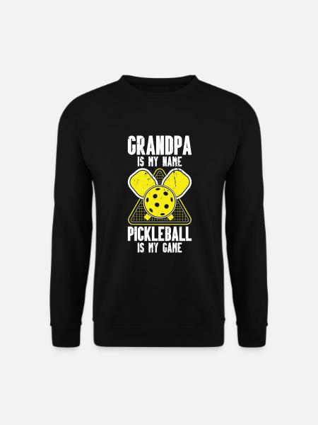 Grandpa Pickleball Paddle - Unisex Sweatshirt - black