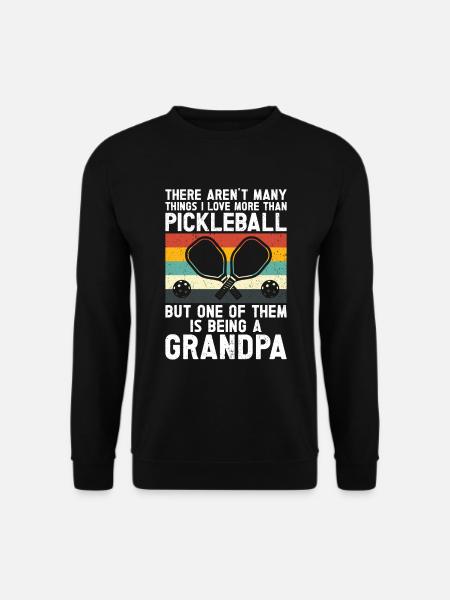 Grandpa Pickleball Paddle - Unisex Sweatshirt - black