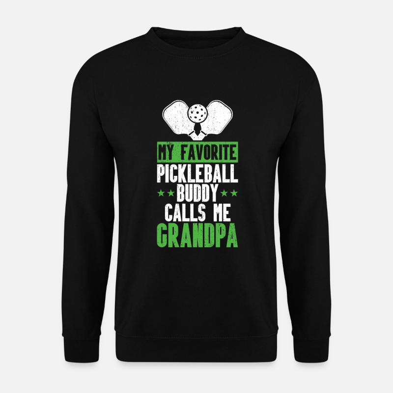 Opa Pickleball Paddel - Unisex Pullover - Schwarz