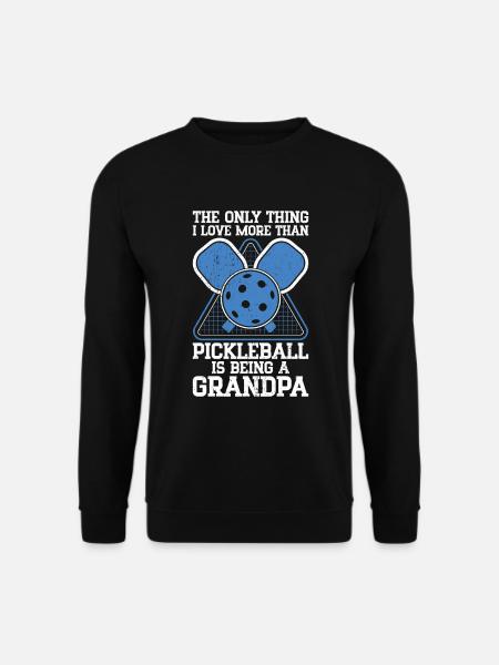 Opa Pickleball Paddel - Unisex Pullover - Schwarz