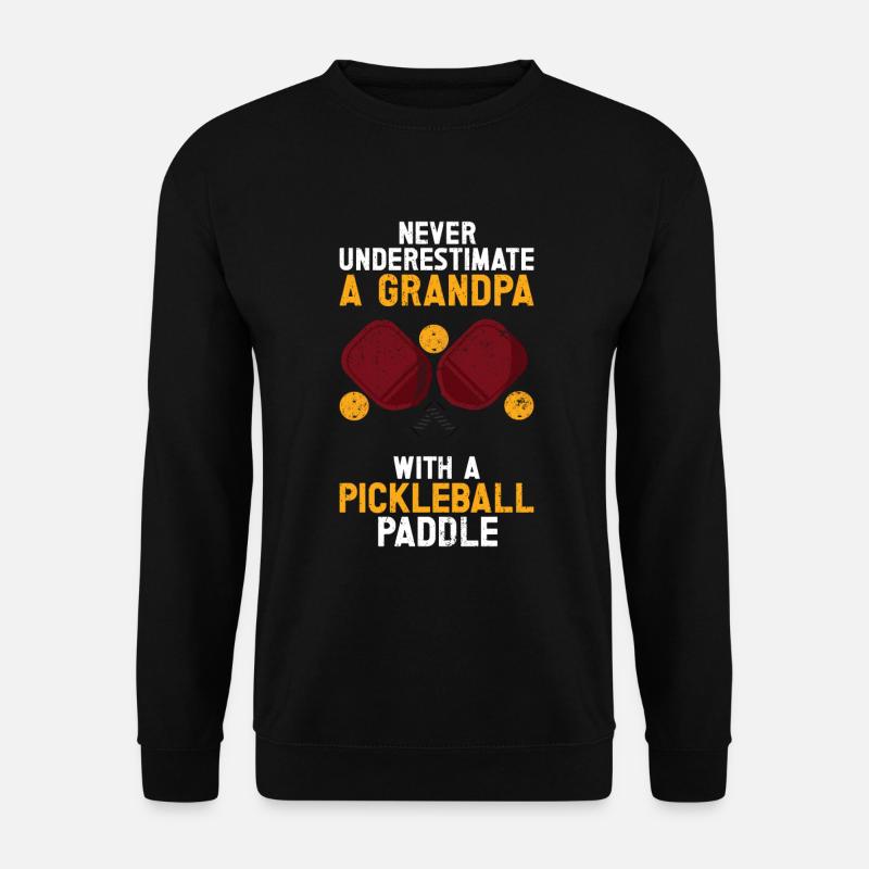 Opa Pickleball Paddel - Unisex Pullover - Schwarz