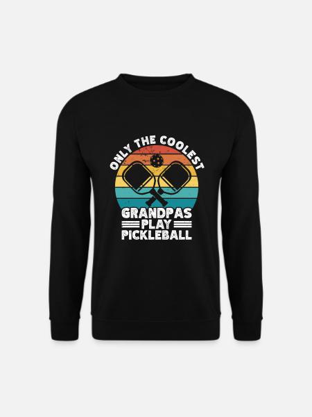 Grandpa Pickleball Paddle - Unisex Sweatshirt - black