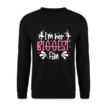 Ballet - Unisex Sweatshirt - black - Front - Alina (178cm) & Michal (187cm)