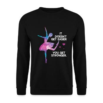 Ballet - Unisex Sweatshirt - black - Front - Alina (178cm) & Michal (187cm)