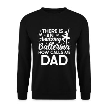 Ballet - Unisex Sweatshirt - black - Front - Alina (178cm) & Michal (187cm)