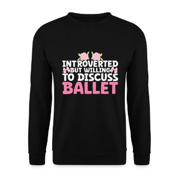 Ballet - Unisex Sweatshirt - black - Front - Alina (178cm) & Michal (187cm)