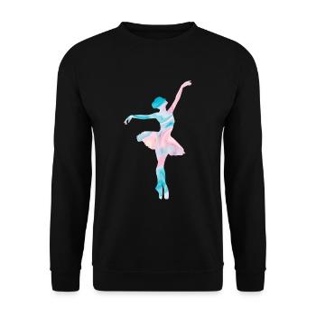 Ballet - Unisex Sweatshirt - black - Front - Alina (178cm) & Michal (187cm)