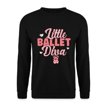 Ballet - Unisex Sweatshirt - black - Front - Alina (178cm) & Michal (187cm)