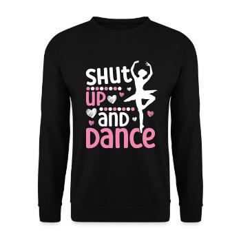 Ballet - Unisex Sweatshirt - black - Front - Alina (178cm) & Michal (187cm)