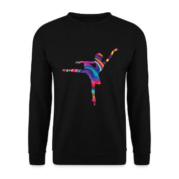 Ballet - Unisex Sweatshirt - black - Front - Alina (178cm) & Michal (187cm)
