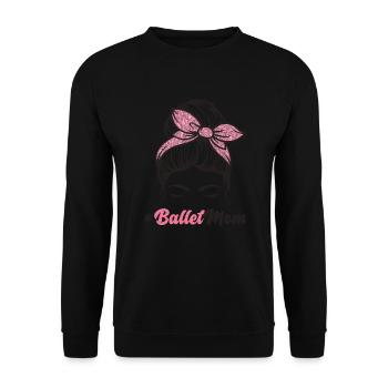 Ballet - Unisex Sweatshirt - black - Front - Alina (178cm) & Michal (187cm)