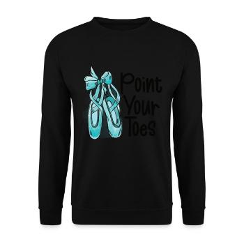 Ballet - Unisex Sweatshirt - black - Front - Alina (178cm) & Michal (187cm)