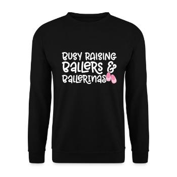 Ballet - Unisex Sweatshirt - black - Front - Alina (178cm) & Michal (187cm)