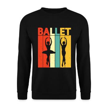 Ballet - Unisex Sweatshirt - black - Front - Alina (178cm) & Michal (187cm)