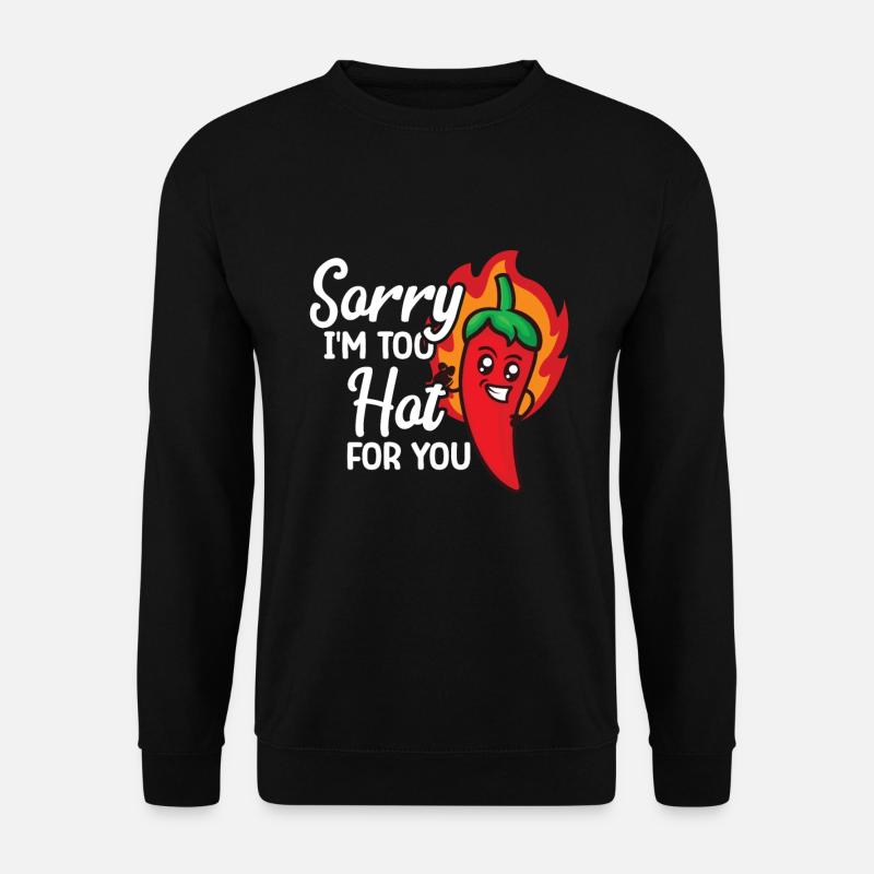 Chili-Pfeffer - Unisex Pullover - Schwarz