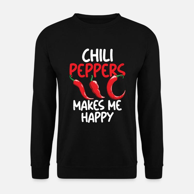 Chili-Pfeffer - Unisex Pullover - Schwarz