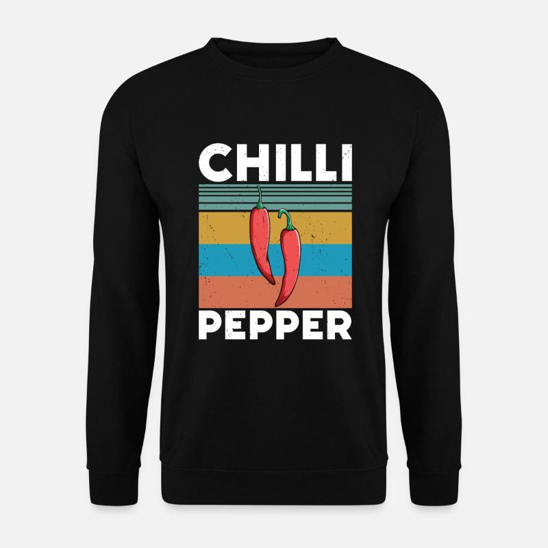 Chili-Pfeffer - Unisex Pullover - Schwarz