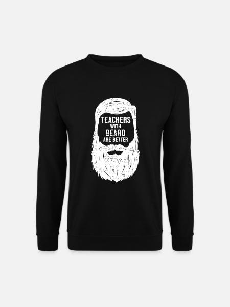 Bearded teacher - Unisex Sweatshirt - black