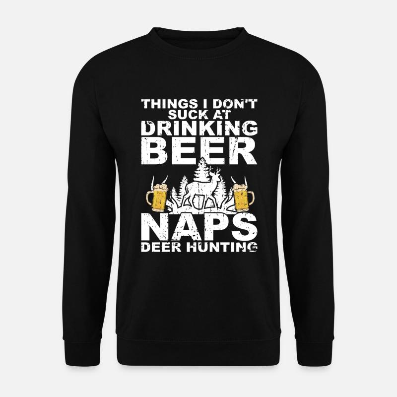 Chasse et bière - Sweat-shirt Unisexe - noir