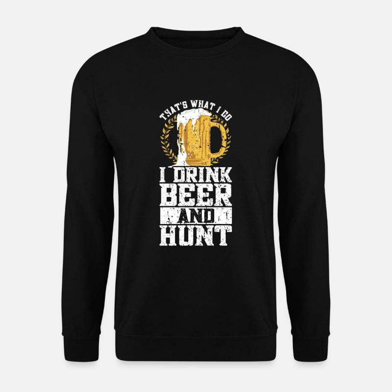 Jagd Und Bier - Unisex Pullover - Schwarz