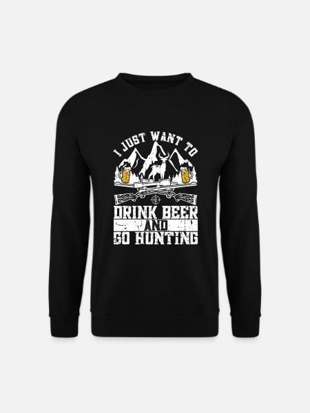 Chasse et bière - Sweat-shirt Unisexe - noir