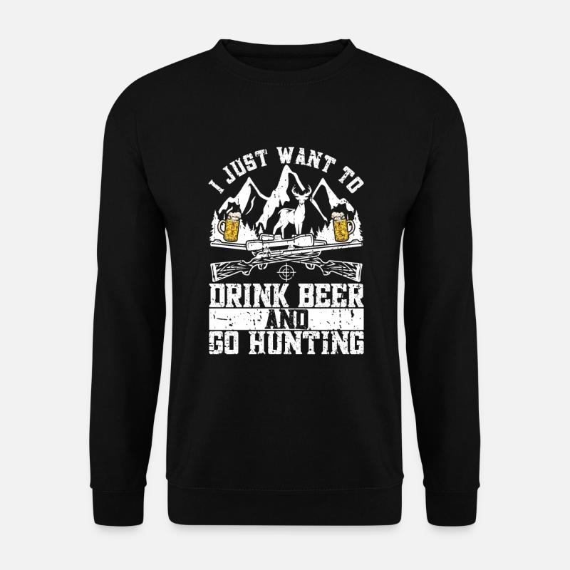 Hunting and beer - Unisex Sweatshirt - black