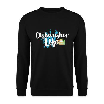 Lave-vaisselle - Sweat-shirt Unisexe - noir - Devant - Alina (178cm) & Michal (187cm)