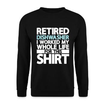 Lave-vaisselle - Sweat-shirt Unisexe - noir - Devant - Alina (178cm) & Michal (187cm)