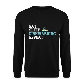 Lave-vaisselle - Sweat-shirt Unisexe - noir - Devant - Alina (178cm) & Michal (187cm)