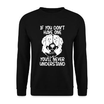 Bernese - Unisex Sweatshirt - black - Front - Alina (178cm) & Michal (187cm)