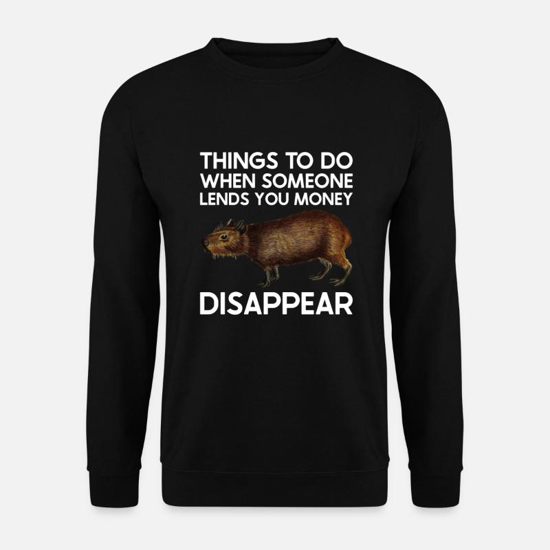 Capybara Animal Rodent Capibara - Unisex Sweatshirt - black