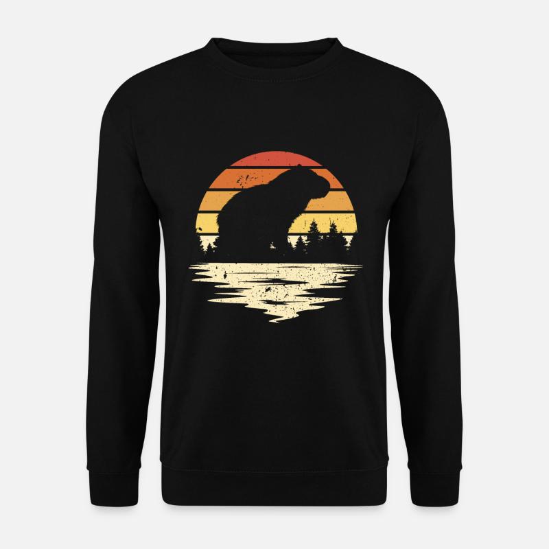 Capybara Animal Rodent Capibara - Unisex Sweatshirt - black