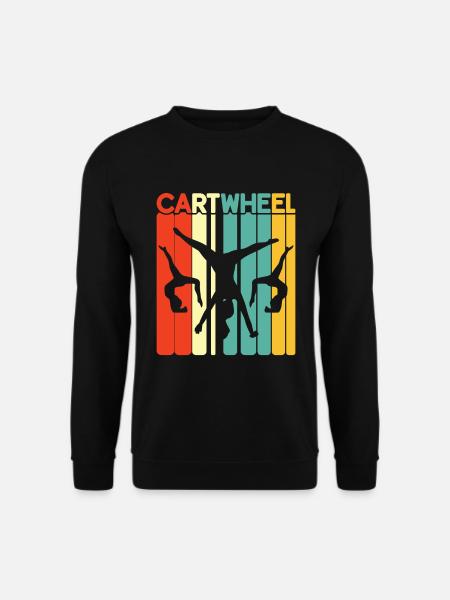 Roue de chariot -gymnaste tombe - Sweat-shirt Unisexe - noir