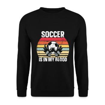 Gardien de but de football du gardien de but de football - Sweat-shirt Unisexe - noir - Devant - Alina (178cm) & Michal (187cm)
