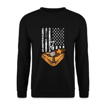 Fumeurs de cigarettes de cigares - Sweat-shirt Unisexe - noir - Devant - Alina (178cm) & Michal (187cm)