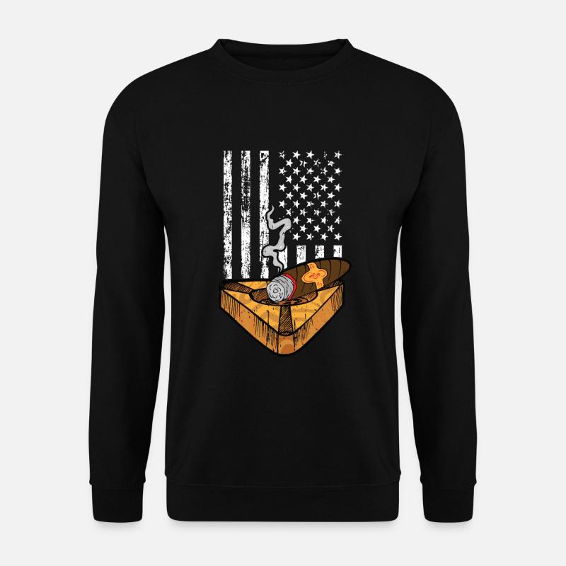 Zigarrenzigarettenraucher - Unisex Pullover - Schwarz