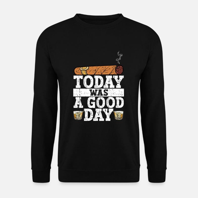 Zigarrenzigarettenraucher - Unisex Pullover - Schwarz