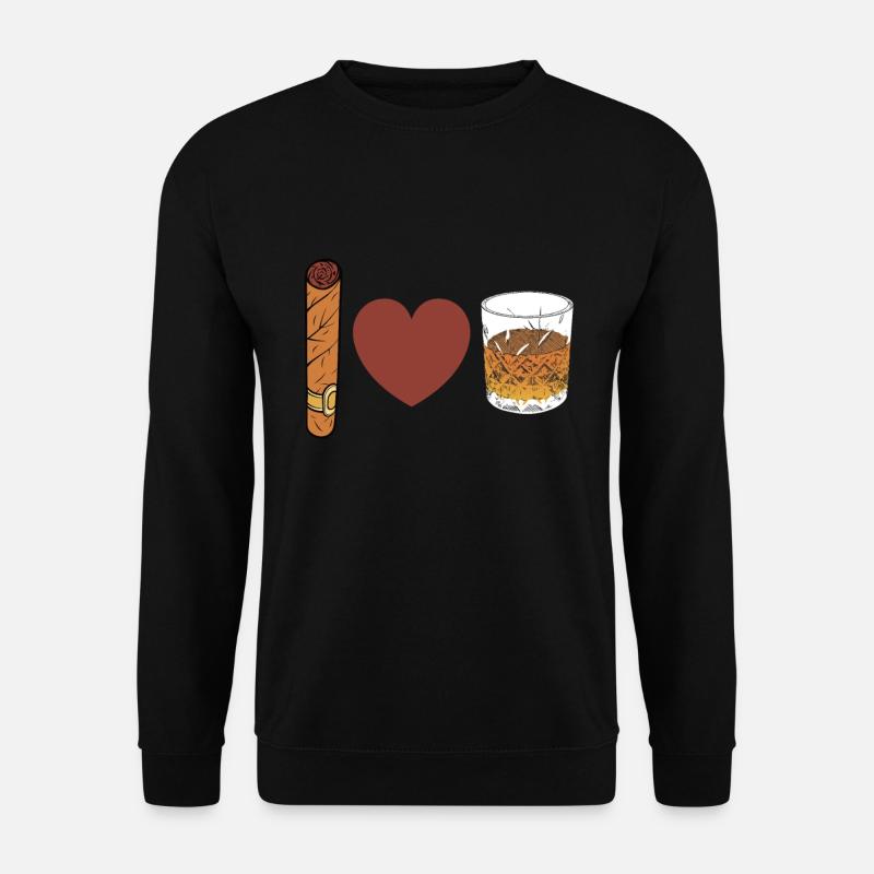 Zigarrenzigarettenraucher - Unisex Pullover - Schwarz