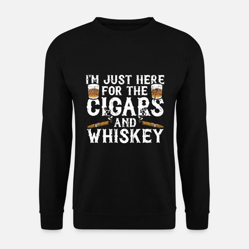 Zigarrenzigarettenraucher - Unisex Pullover - Schwarz