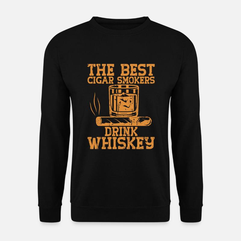 Zigarrenzigarettenraucher - Unisex Pullover - Schwarz