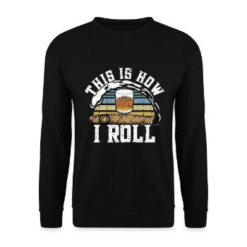 Cigar cigarette smokers - Unisex Sweatshirt - black - Front - Alina (178cm) & Michal (187cm)
