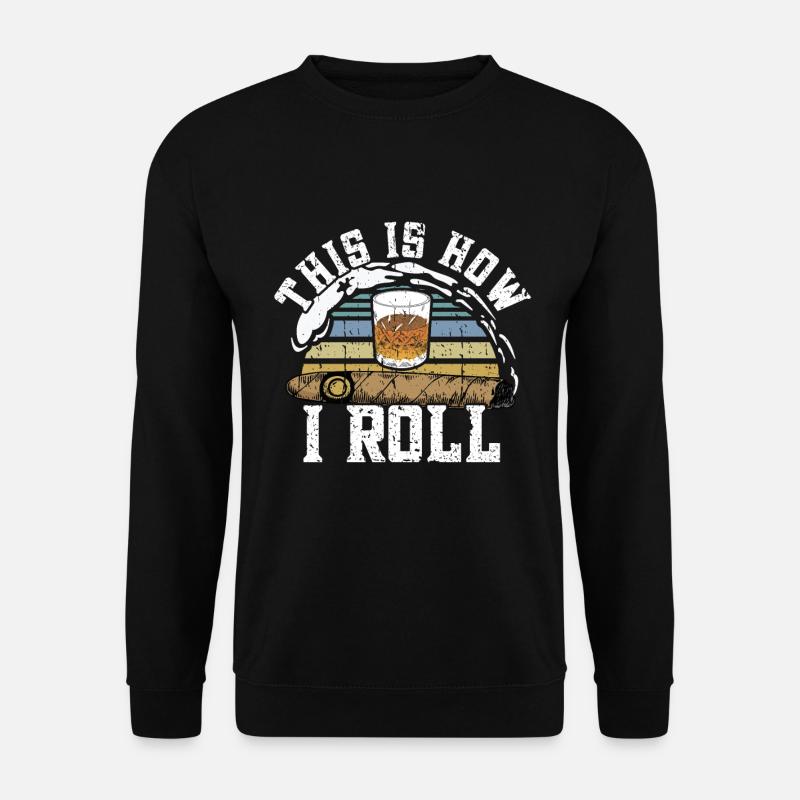 Zigarrenzigarettenraucher - Unisex Pullover - Schwarz