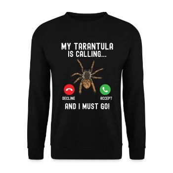 Tarantula - Unisex Sweatshirt - black - Front - Alina (178cm) & Michal (187cm)