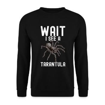 Tarantula - Unisex Sweatshirt - black - Front - Alina (178cm) & Michal (187cm)
