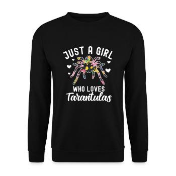 Tarantula - Unisex Sweatshirt - black - Front - Alina (178cm) & Michal (187cm)