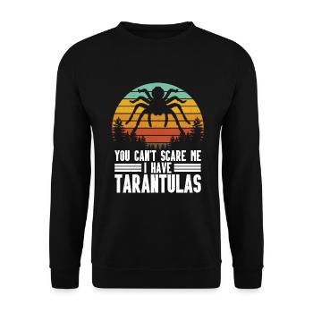 Tarantula - Unisex Sweatshirt - black - Front - Alina (178cm) & Michal (187cm)