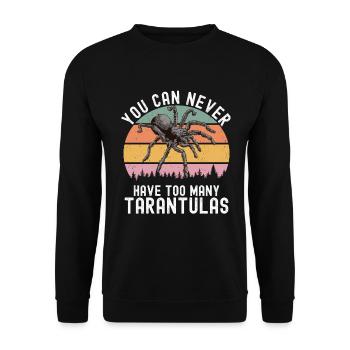 Tarantula - Unisex Sweatshirt - black - Front - Alina (178cm) & Michal (187cm)