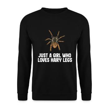 Tarantula - Unisex Sweatshirt - black - Front - Alina (178cm) & Michal (187cm)