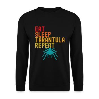 Tarantula - Unisex Sweatshirt - black - Front - Alina (178cm) & Michal (187cm)